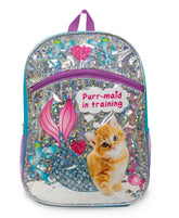 Confetti Purr-Maid 16” Kitten Backpack